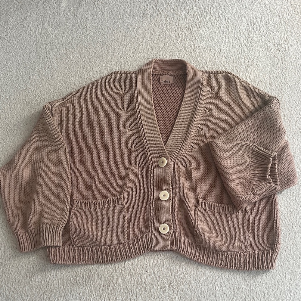 Babaa no22 Roasted Fig Cardigan